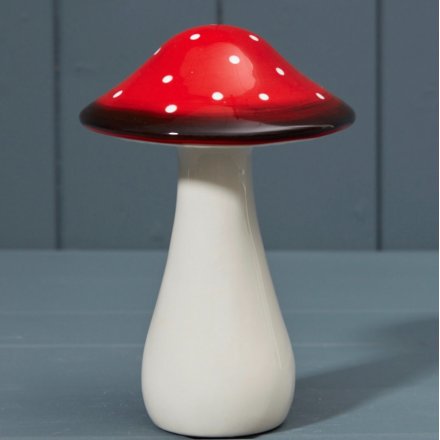 Ceramic Mushroom, 16.5cm