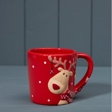 Reindeer Mug, 13cm