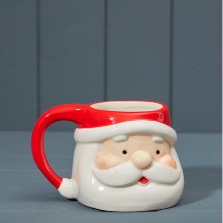 Santa Face Mug, 14.1cm