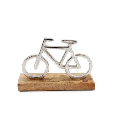 Silver Bike Ornament