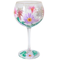 A bright and beautiful hand painted glass. Beautifully detailed and unique. A wonderful gift item.