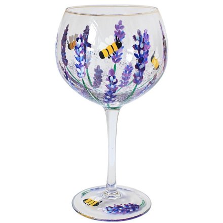 Bees & Lavender Glass