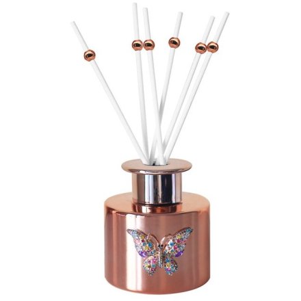 Rose Gold Butterfly Diffuser, 100ml