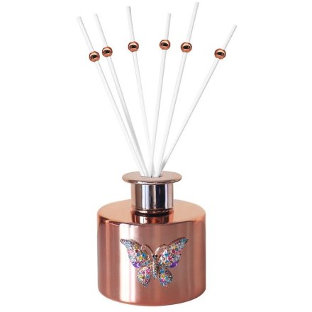 Rose Gold Butterfly Diffuser, 200ml