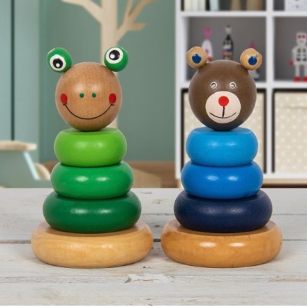 Let's Learn - Bear & Frog Stacker 2 Assorted