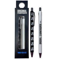 A twin pen set in a Stormtrooper design, encased in matching packaging