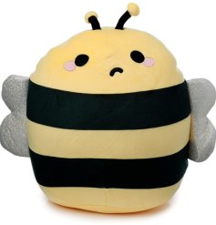 A plush toy from the popular Squidglys range featuring a bold bumblebee. 
