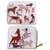 Adorable dog illustrated small purse.