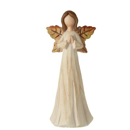 Angel Figure W/Leaves
