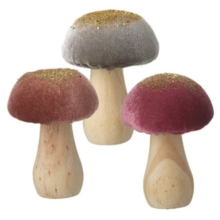Velvet Topped Mushroom 3A 8cm