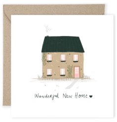 Illustrated Wonderful New Home Greeting Card
