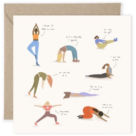 Yoga Greeting Card