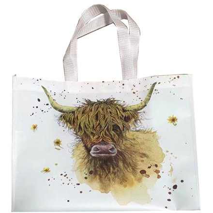 Jan Pashley Highland Cow Reusable Shopping Bag