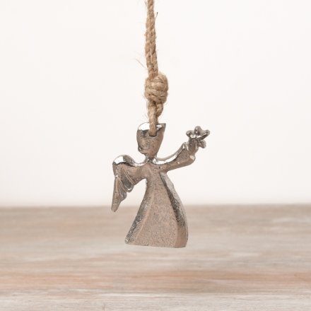 Metal Hanging Angel, 8cm