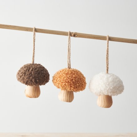 Hanging Sherpa Toadstools 3 Assorted 