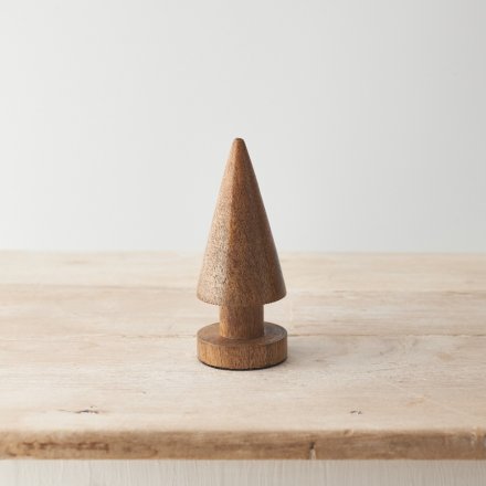 A rustic Christmas tree made from mango wood. A beautiful, sculptural decoration for the home this season. 