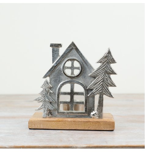 Standing Decorative House Ornament, 15cm