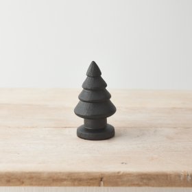 A must have seasonal decoration. Sculptural in design with a rustic, black painted finish. 