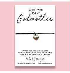 Send a little wish for your Godmother with this charming wish bracelet with card. 