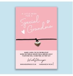 A little wish for a special Grandma. A thoughtful and unique charm bracelet with attractive card. 