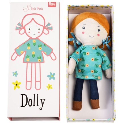 A sweet dolly companion for little ones to take on their big adventures. 