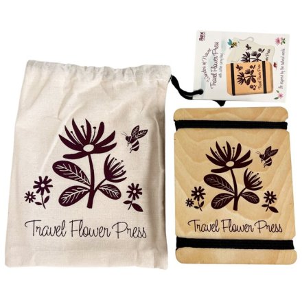 Create nature art and preserve leaves and flowers whilst in the wild and on the go with this unique travel flower press.