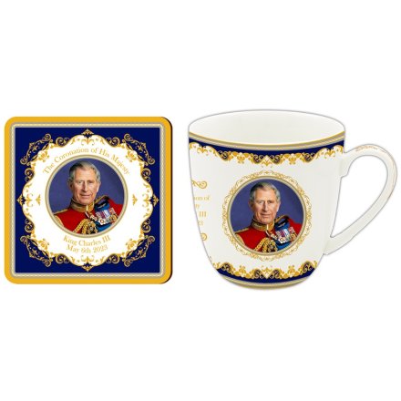 HM King Charles III Mug & Coaster