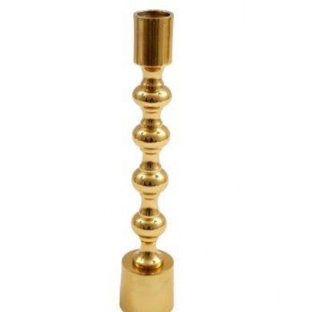 Laurie Gold Candlestick Holder, 19.5m