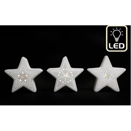 LED Light up stars, 3a, 13cm