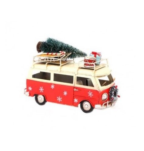 A wonderful Christmas Camper ornament with fantastic detailing and a snowflake paint job. 