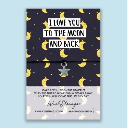 Wish String 'I Love You Moon and Back' 