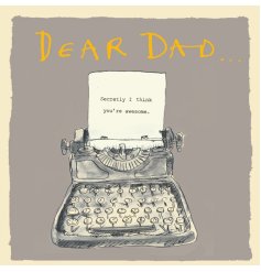 Celebrate dad with this stylish and unique greetings card by the talented Poet & Painter.