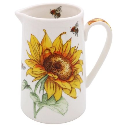Sunflower Bee - Tanical Jug, 11cm