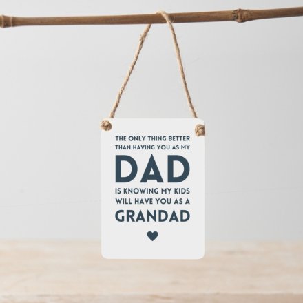 Dad Only Thing Better - Mini Metal Sign
