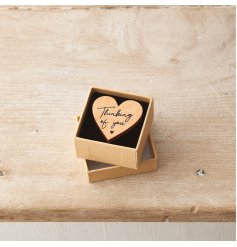 Show someone you're thinking of them by gifting them with this charming wooden keepsake token. 