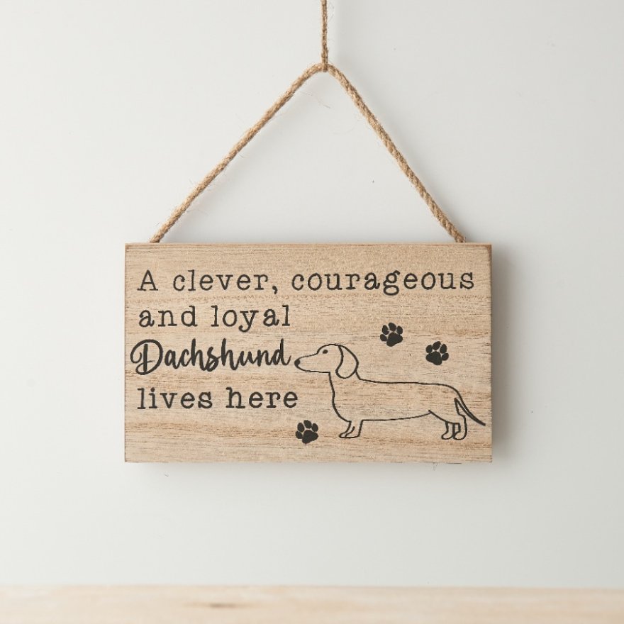 15cm Dachshund Hanging Sign