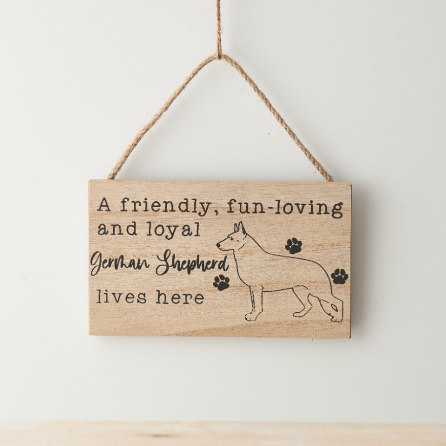 15cm German Shepherd Wooden Sign