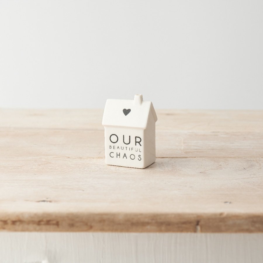 'Our Beautiful Chaos' Porcelain House 7cm