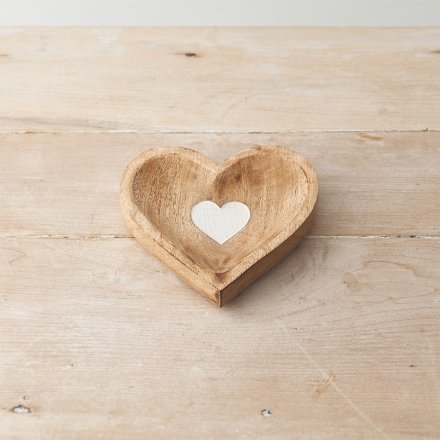 Rustic Heart Dish, 15cm