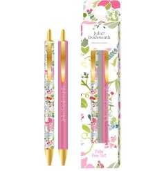A set of 2 gorgeous pens in a botanical design from the Julie Dodsworth range