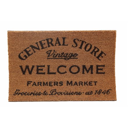 'Farmers Market' Doormat, 60cm