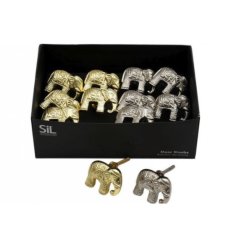 A boxed assortment of so beautifully antiqued elephant drawer knobs.