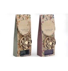 An assortment of 2 packs of incense cones, with luxury fragrances and a holder.