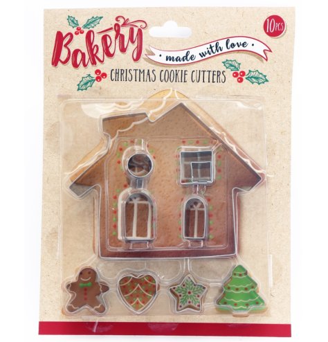 Bake with love with these festive cookie cutters, 10 designs to choose from.