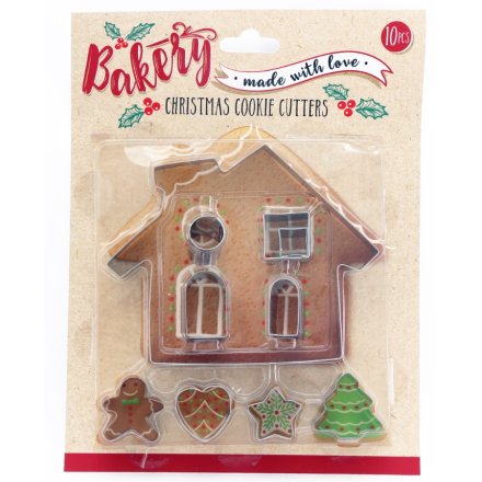House Cookie Cutter Set, 10pk 23.5cm