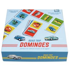 A classic set of dominoes with a vehicular twist. 