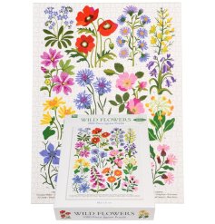 A 1000 piece puzzle displaying the best British wild flowers.