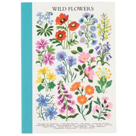 A6 Notebook Wild Flowers, 15.5cm