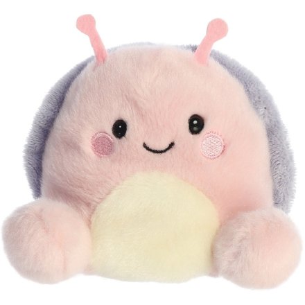 A soft and fluffy snail soft toy from the Palm Pals range