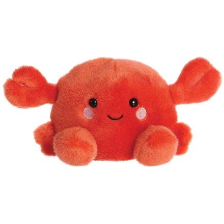 A cute and cuddly soft crab toy from the Palm Pals range, in a bright red colour.